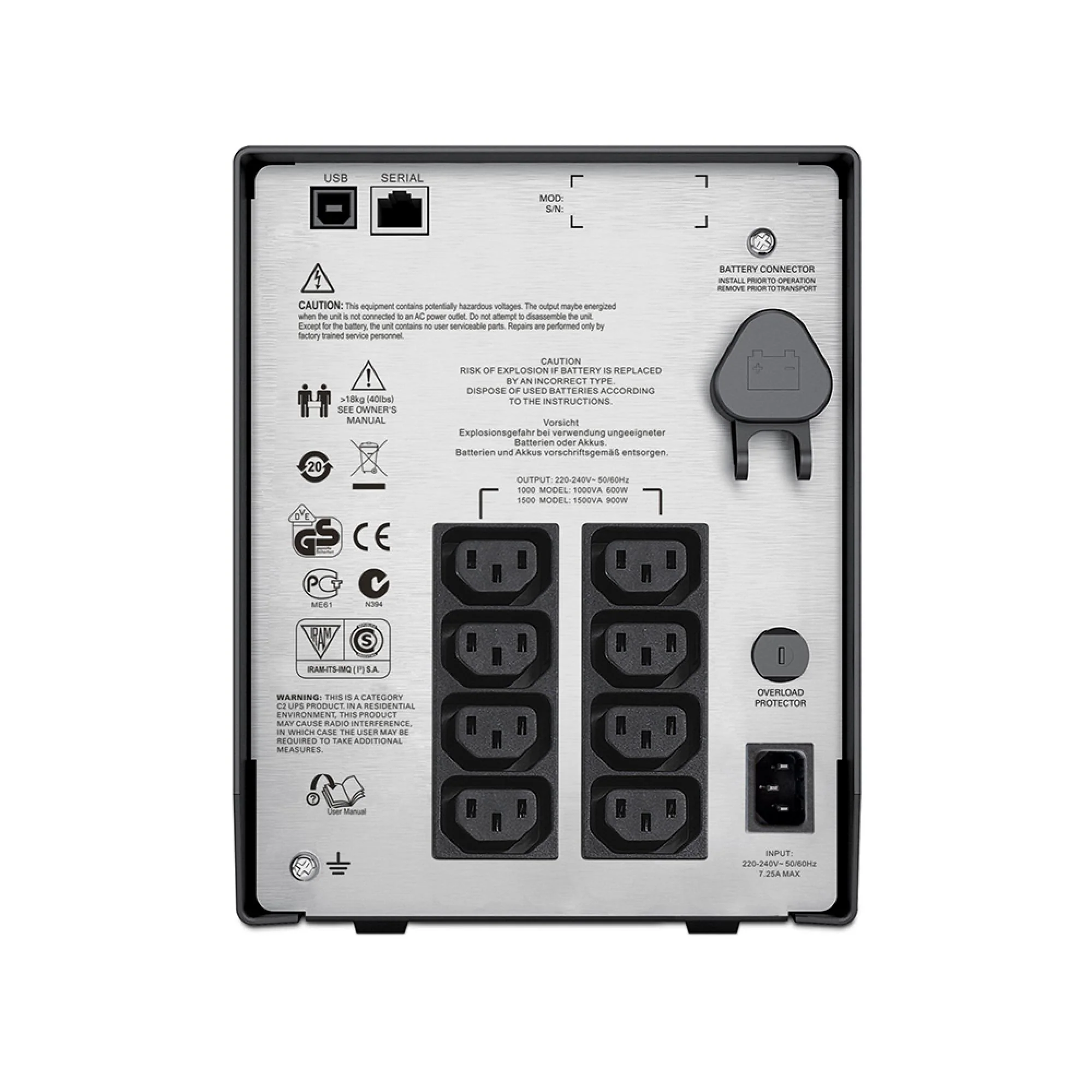APC Smart-UPS 1500 VA LCD 230v SMC1500i - Image 3